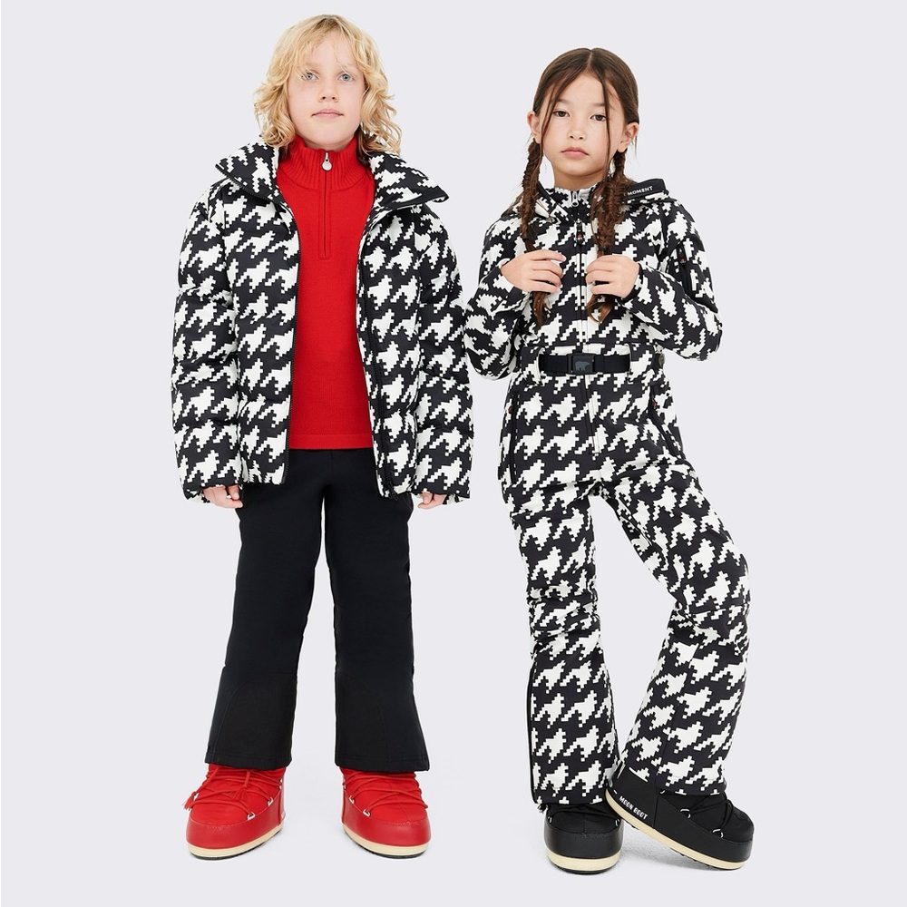 Perfect moment ski snow suit youth kids size 7/8 houndstooth